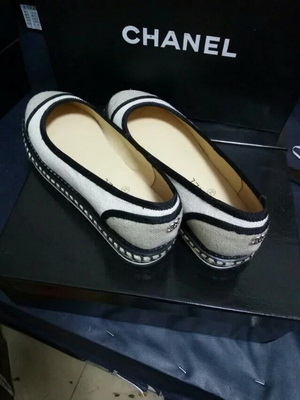 CHANEL Shallow mouth flat shoes Women--153